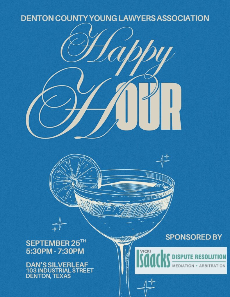 Blue Retro Cocktail Party Invitation Flyer